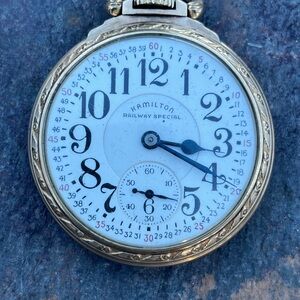 Vintage Hamilton 21 jewel pocket watch circa 1942